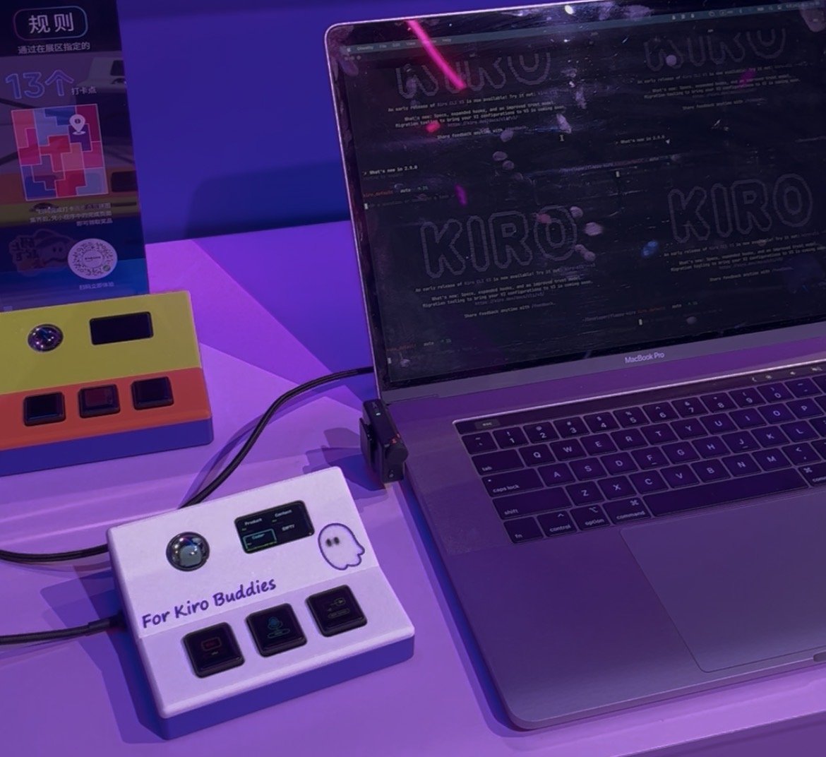 Ki-Board, a small hardware gadget built with Kiro